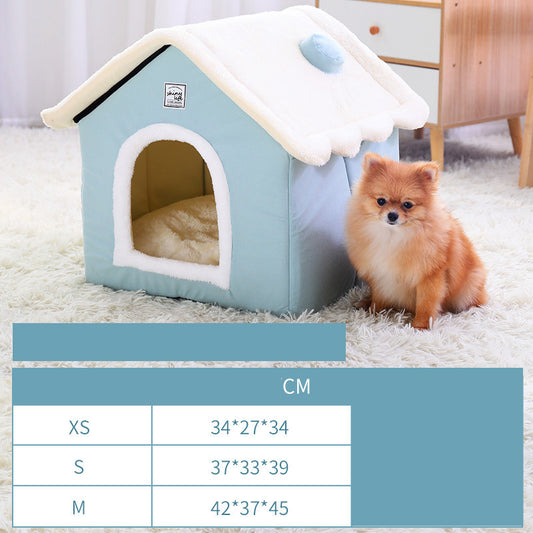 Warm Closed Cat And Dog Kennel